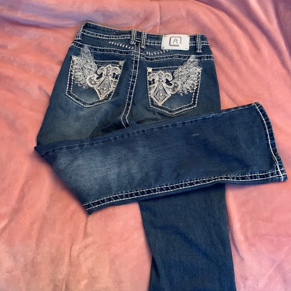 Answer me jeans size 8/9 way to big for me I bought them for 45$